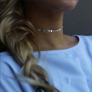 Silver Disc Choker